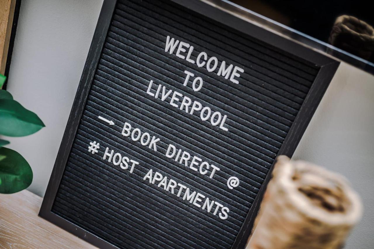 Host Apartments - Contemporary 3 Bed Apt With Balcony - Perfect For Long Stays Liverpool Buitenkant foto
